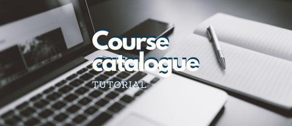 Course catalogue tutorial