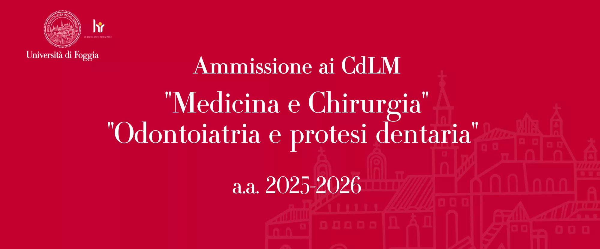 Ammissioni CdLM Medicina - 25-26