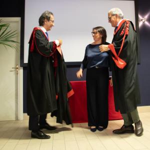 Conferimento toga alla prof.ssa Mirabella