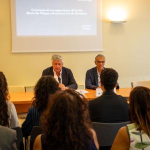 Cerimonia di consegna delle borse di studio in memoria di Mario De Filippo e Domenico Pio de Girolamo