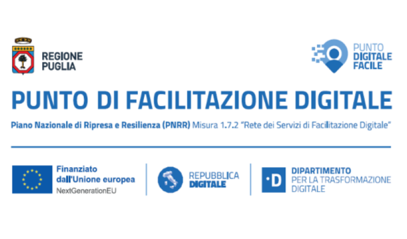 punto facilitazione digitale - progetto Regione Puglia
