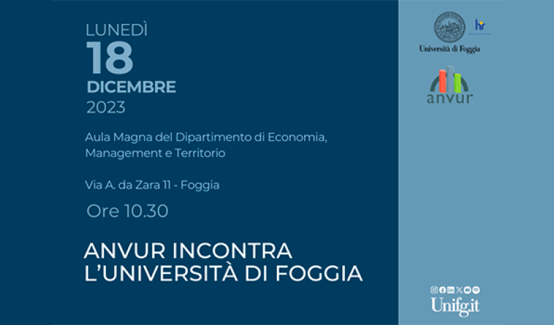 Anvur incontra l'Università di Foggia