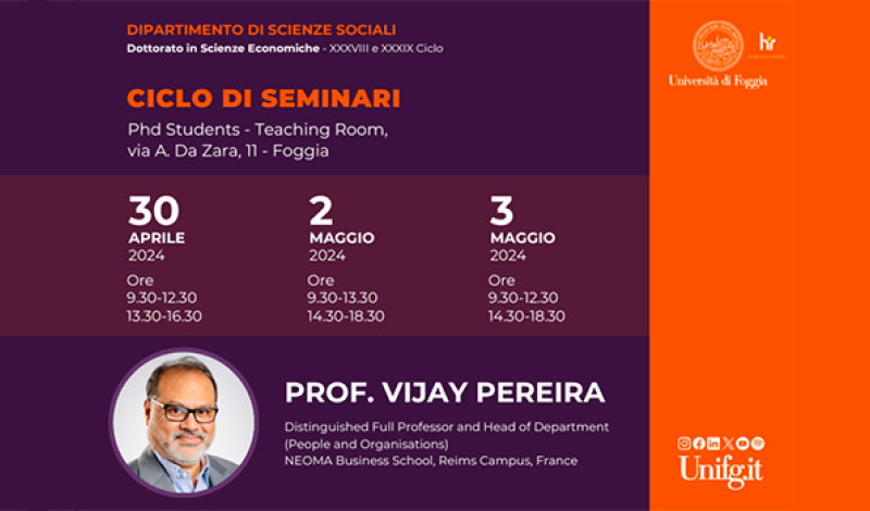 Ciclo Seminari Vijay Pereira