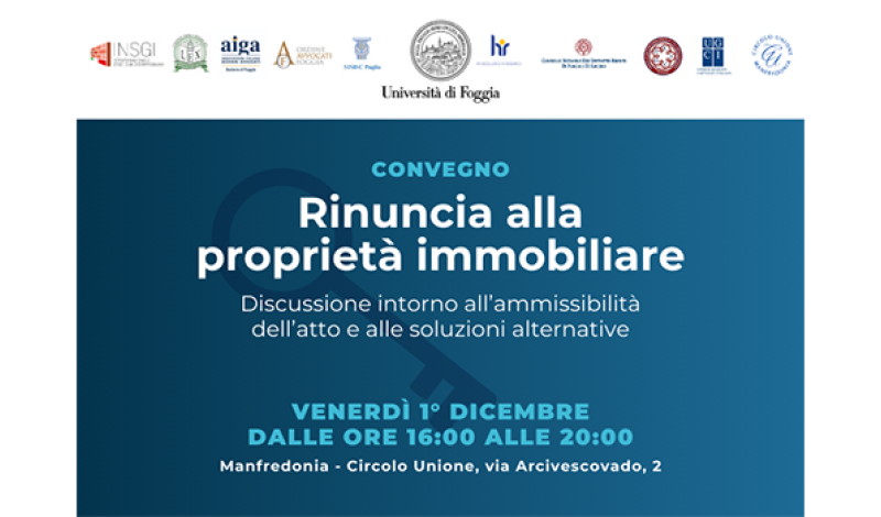 Rinuncia alla proprietà immobiliare