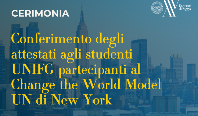 Conferimento attestati new york