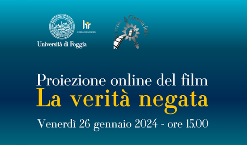 Proiezione online del film "La verità negata"