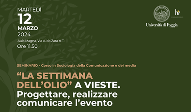 La settimana dell'olio a Vieste