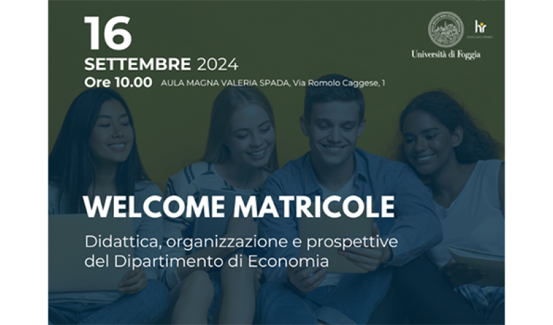 welcome matricole