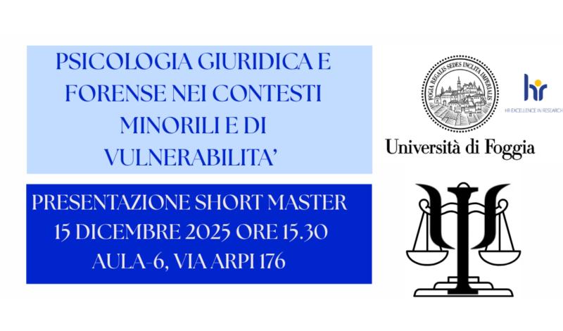 Evento 15 Dicembre 2025 Presentazione Master