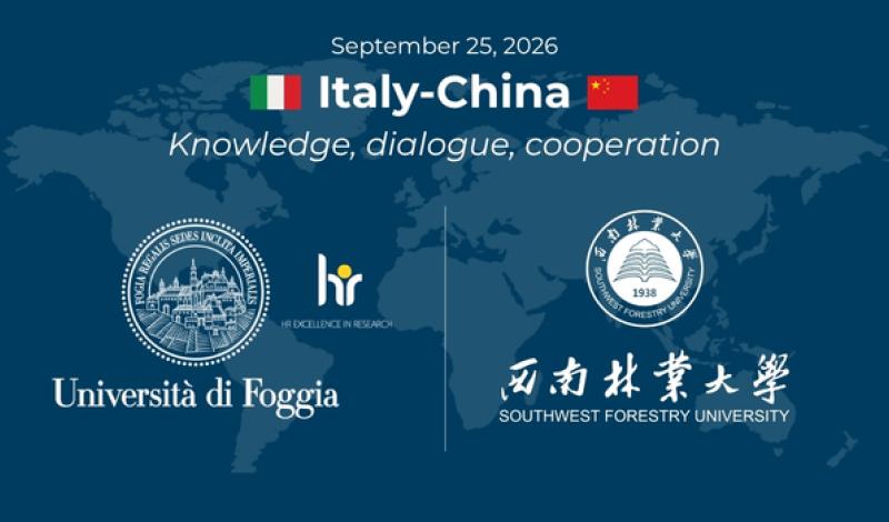 L’Università di Foggia rafforza l’asse internazionale con la Cina: il 25 settembre l'incontro istituzionale con la Southwest Forestry University