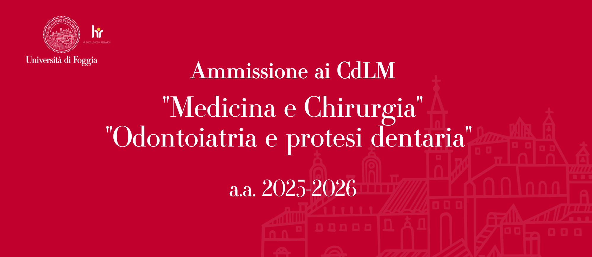 Ammissioni CdLM Medicina - 25-26